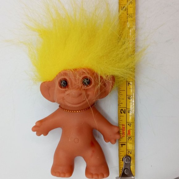 Vintage Troll Doll Uneeda Yellow Hair Collectible AS IS Toy Figurine Figure - Picture 9 of 15